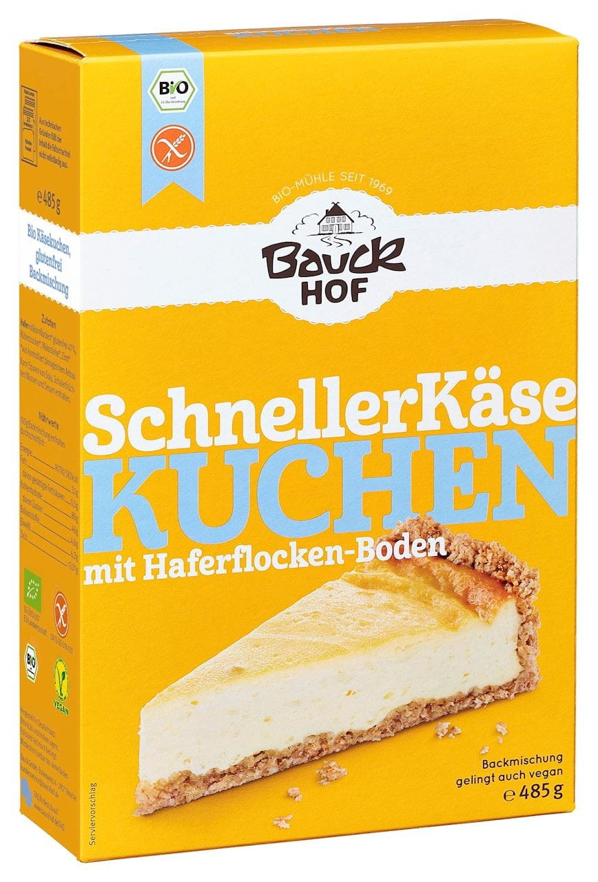 Préparation pour cheesecake sans gluten BIO 485 g (295 g + 190 g) - BAUCK HOF