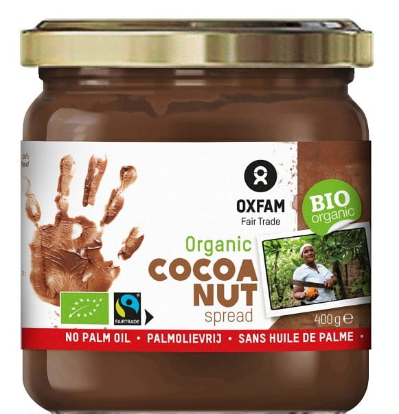 Crème noisette et cacao bio équitable sans gluten 400 g - OXFAM