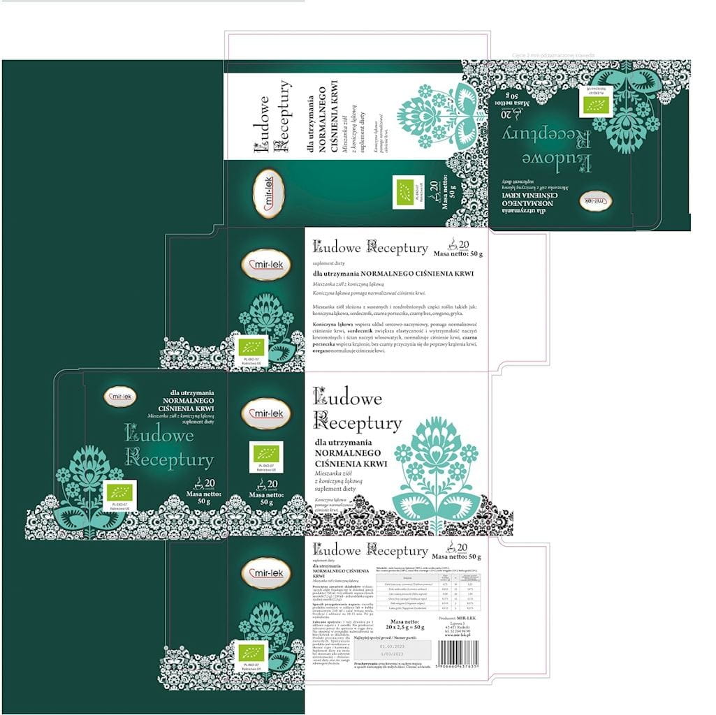 Tisane tension artérielle BIO (20 x 25 g) 50 g - MIR - MEDICAMENT