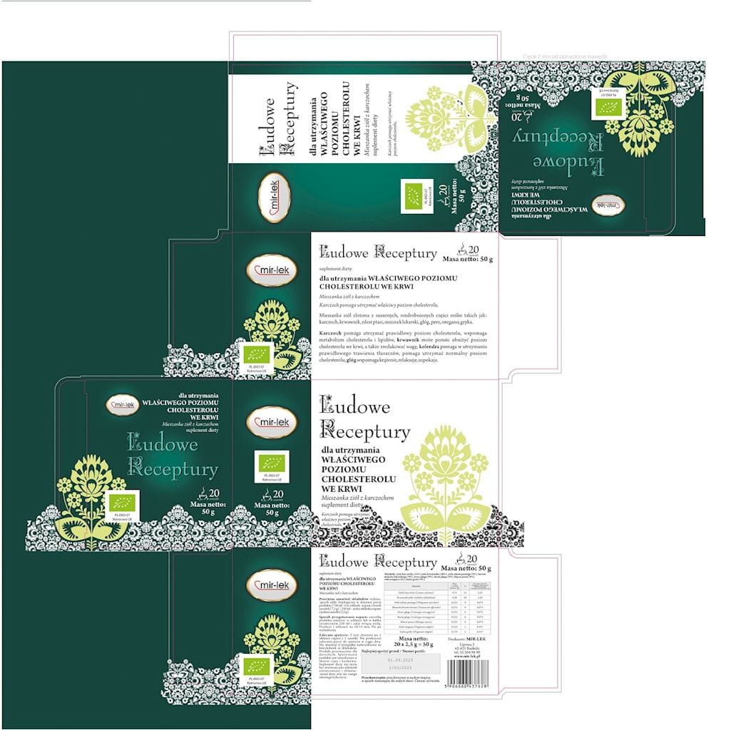 Tisane BIO cholestérol (20 x 25 g) 50 g - MIR - MEDICAMENT