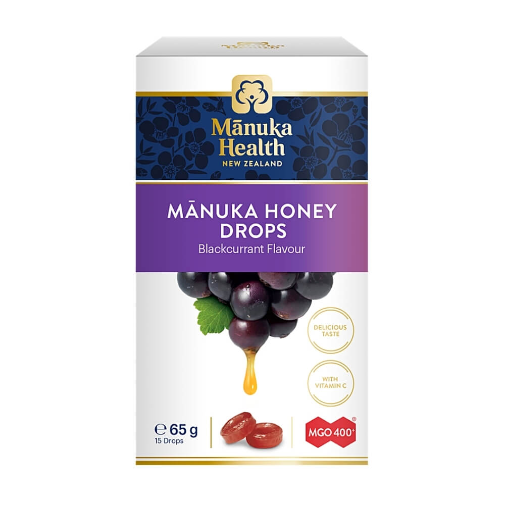 Bonbons au miel de manuka MGO 400+ et vitamine C gouttes de miel de manuka 65g 15 bonbons MANUKA HEALTH NEW ZELAND