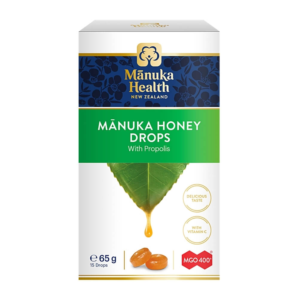 Bonbons au miel de Manuka MGO 400 + propolis BIO et vitamine C 65g MANUKA HEALTH NEW ZELAND