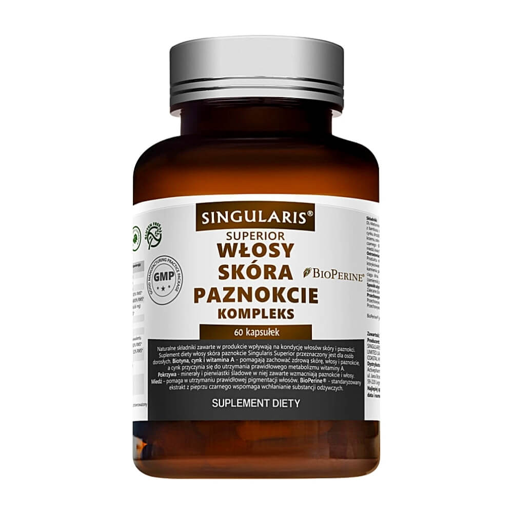 Complexe cheveux peau ongles 60 gélules SINGULARIS
