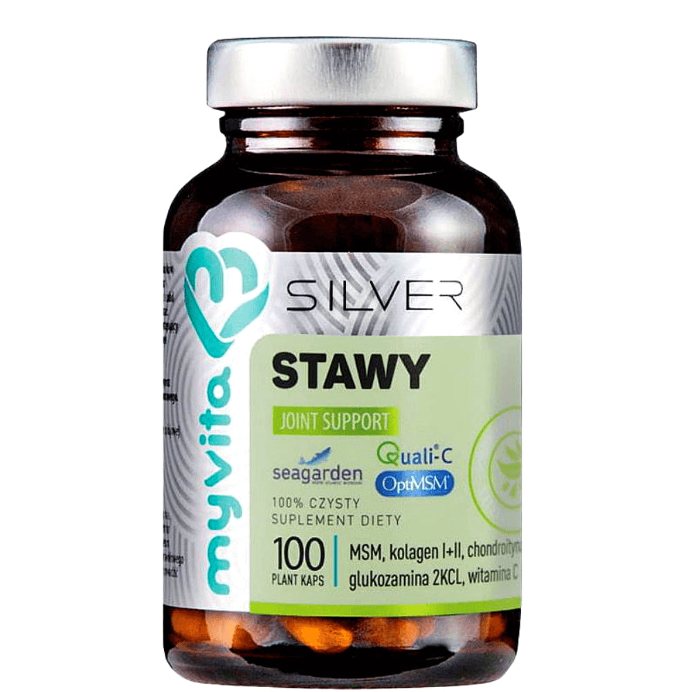 Soutien articulaire MSM collagène type I et II chondroïtine glucosamine 2kcl Vitamine C 100 gélules MYVITA SILVER PRO COMPLEX