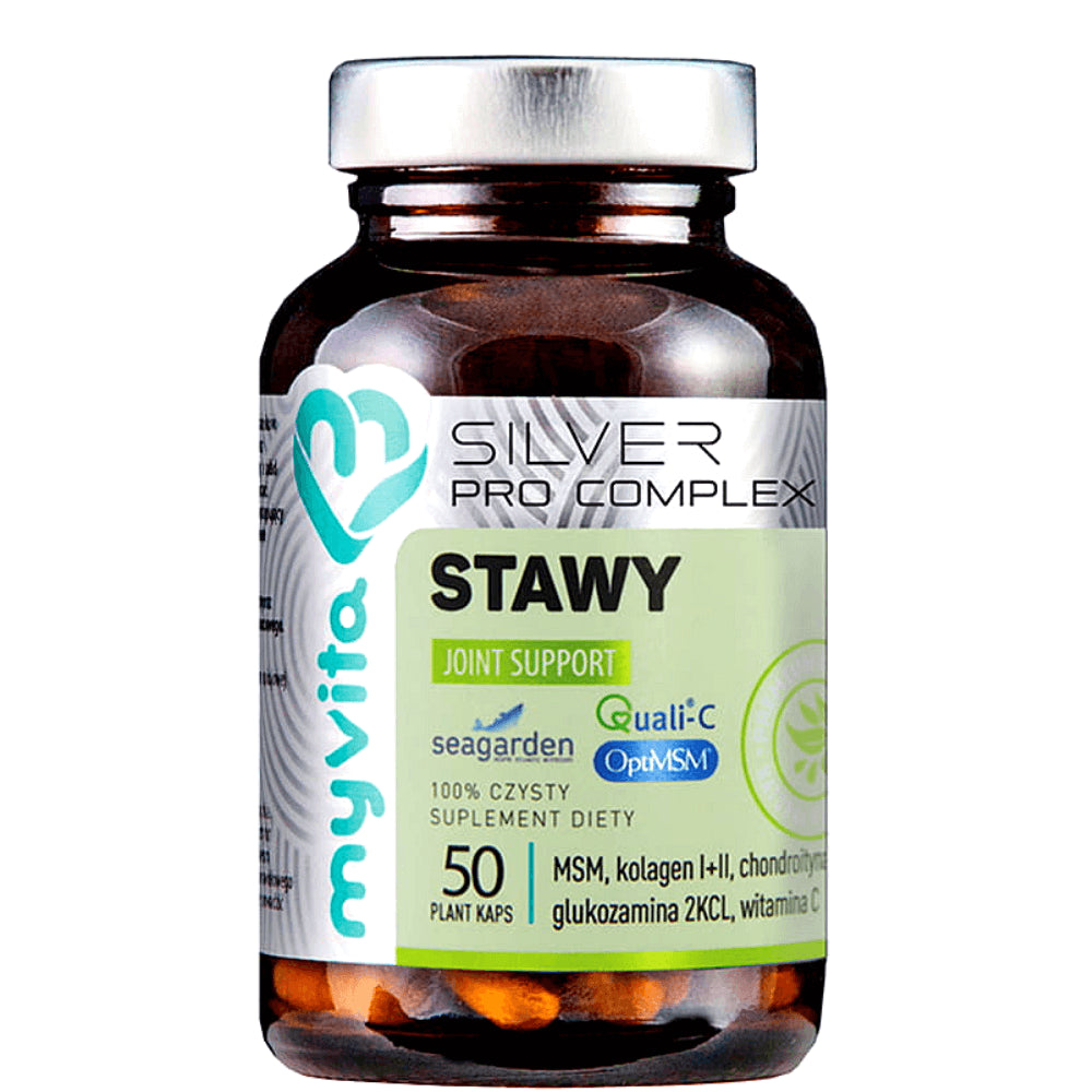 Soutien articulaire Collagène MSM dont I et II Chondroïtine Glucosamine 2kcl Vitamine C 50 gélules MYVITA SILVER PRO COMPLEX