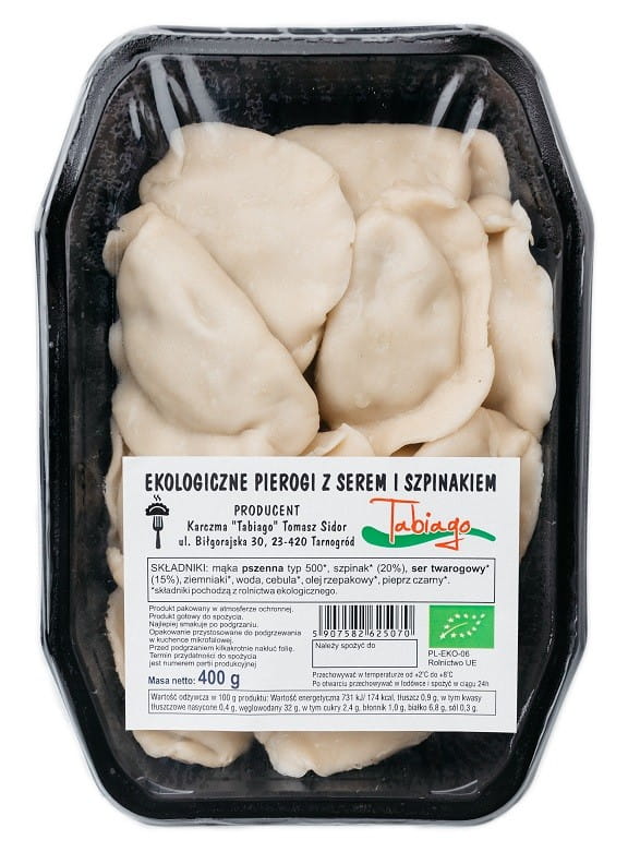 Dumplings au fromage et aux épinards BIO 400 g - KARCZMA TABIAGO