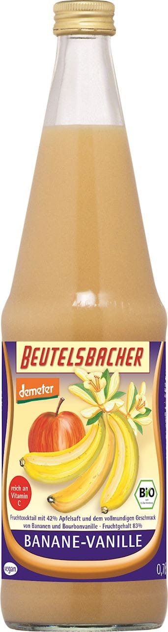 Cocktail de fruits banane - vanille demeter BIO 700 ml - BEUTELSBACHER