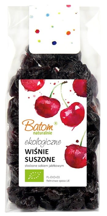 Cerise sucrée au jus de pomme BIO 100 g - BATOM