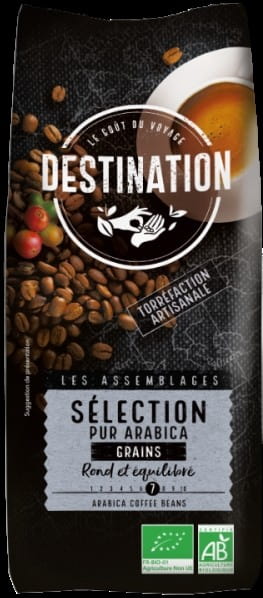 Café 100% arabica sélection grains 1 kg EKO DESTINATION