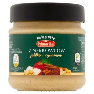 Crème de noix de cajou à la pomme et à la cannelle 185g PRIMAVIKA