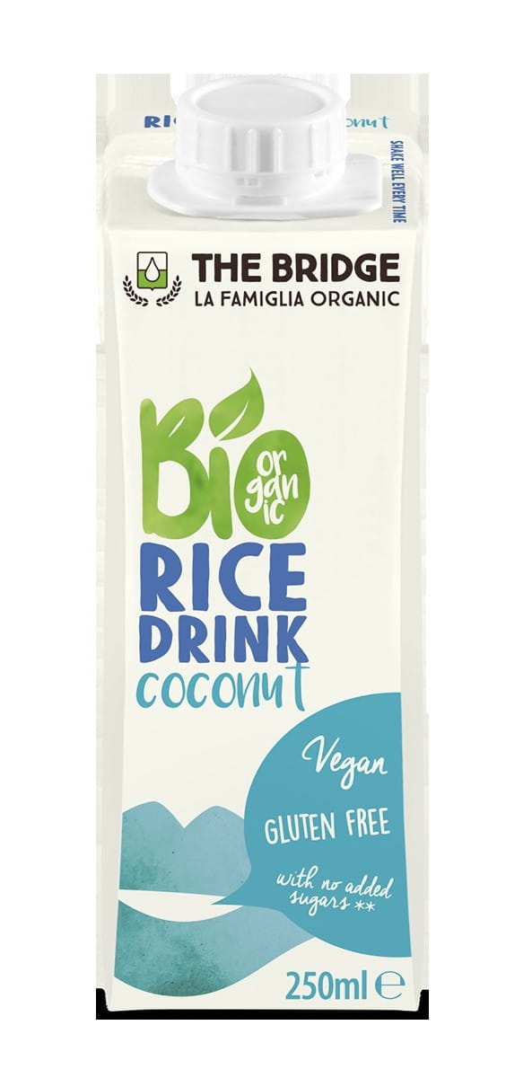 Boisson de riz à la noix de coco sans gluten 250ml EKO THE BRIDGE