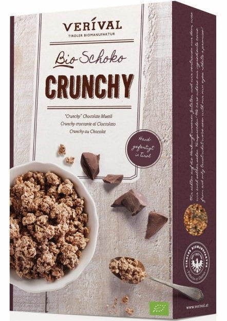 Muesli croquant au chocolat 375g EKO VERIVAL