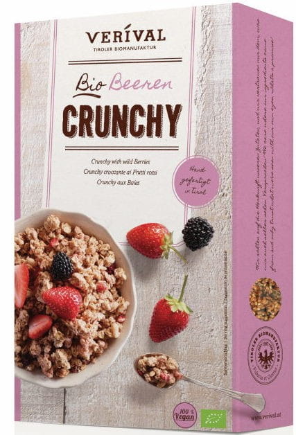 Muesli croquant aux fruits des bois 375g EKO VERIVAL