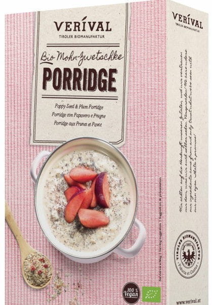 Porridge aux graines de pavot et aux prunes 450g EKO VERIVAL