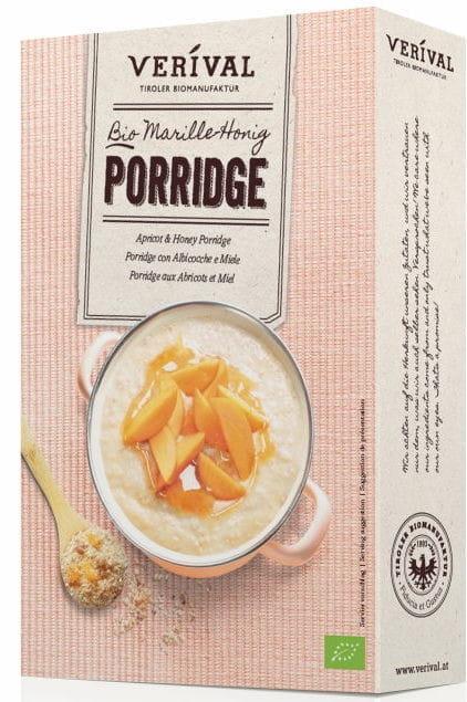 Flocons d'avoine aux abricots et au miel 450g ECO