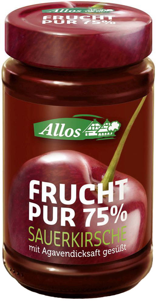 Mousse cerise (75% de fruits) BIO 250 g - ALLOS