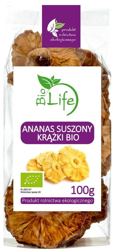 Rondelles d'ananas séchées 100g ECO BIO LIFE