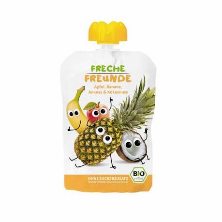 Juicing mousse pour enfant : banane ananas coco 100g EKO ERDBAR