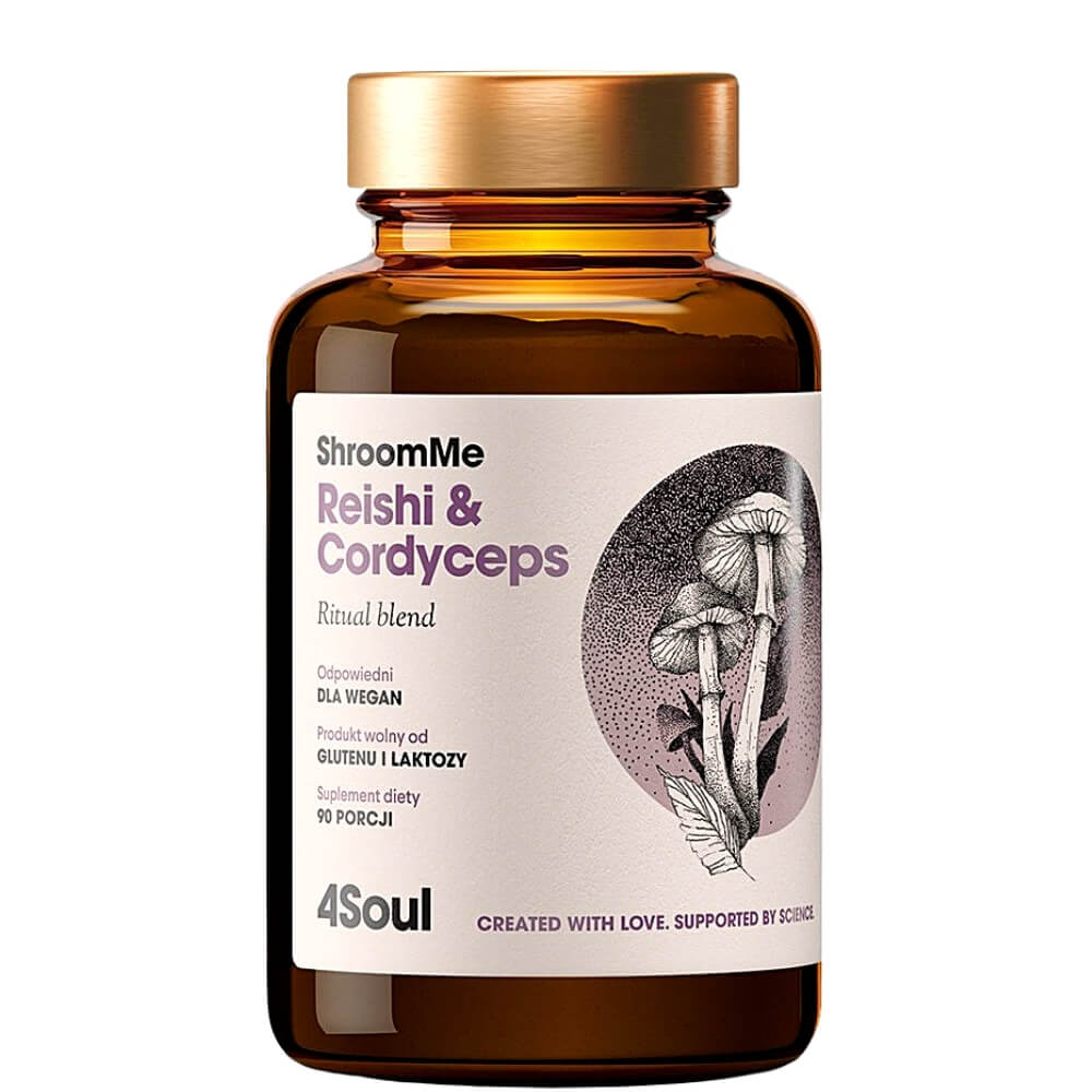 Shroomme reish & cordyceps reishi & cordyceps poudre chinoise 4soul 90 portions HEALTHLABS