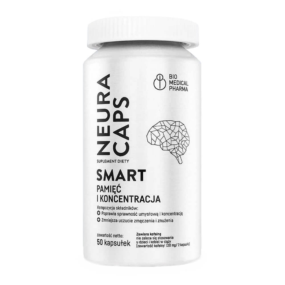 Neura caps smart mémoire et concentration 50 gélules BIO MEDICAL PHARMA
