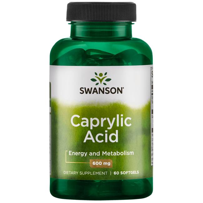 Acide caprylique acide caprylique 60 gélules de SWANSON