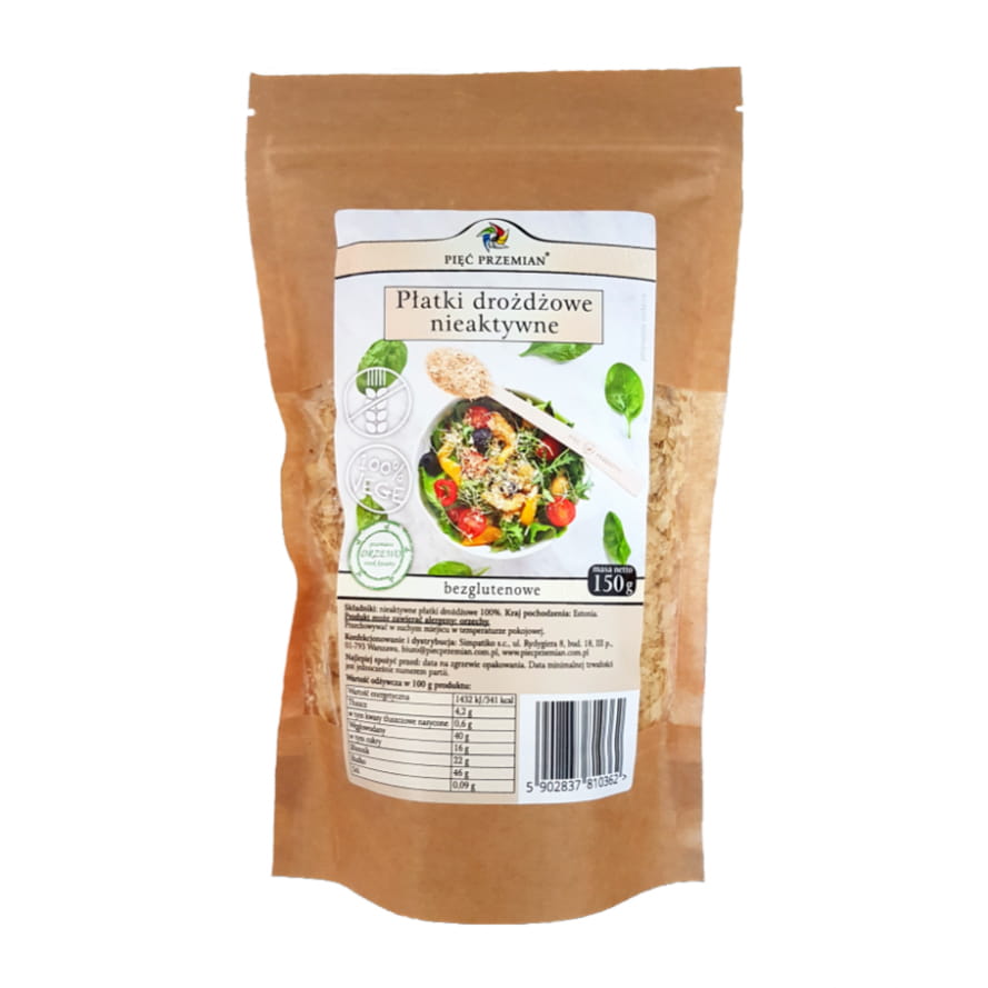 Flocons de levure inactifs sans gluten 150g CINQ CHANGEMENTS