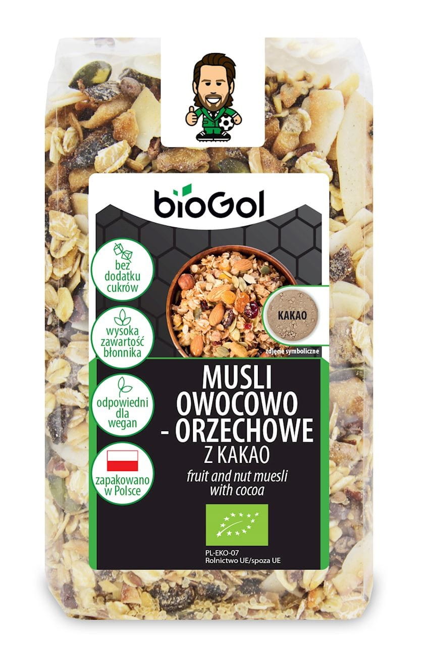 Muesli fruits et noix au cacao BIO 300 g - BIOGOL