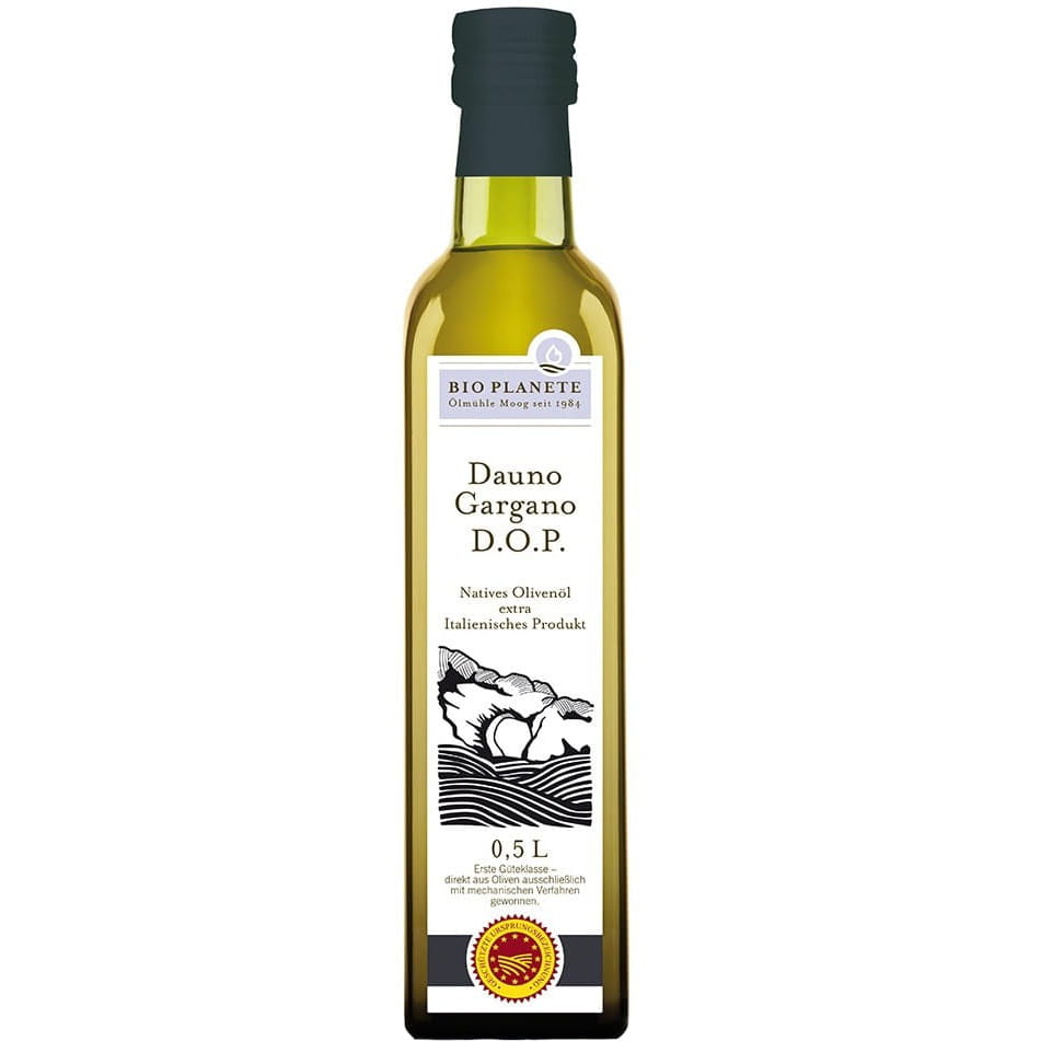 Huile d'olive extra vierge dauno gargano dop BIO 500 ml - BIO PLANETE