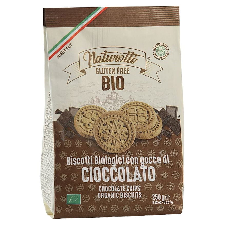 Galettes de riz aux morceaux de chocolat sans gluten BIO 250 g - NATURA PASTA