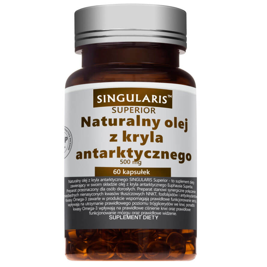 Huile de Krill Antarctique Naturelle 500 MG 60 gélules SINGULARIS