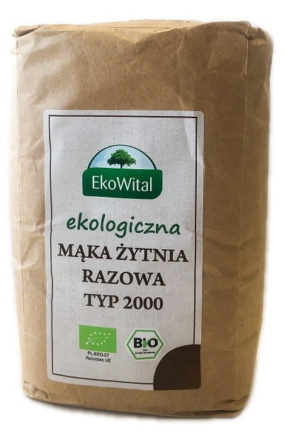 Farine complète de seigle type 2000 BIO 1 kg EKOWITAL
