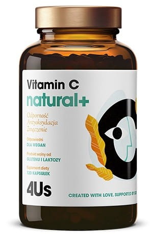 Vitamine C à partir d'extraits naturels de plantes 4US 120kaps HEALTHLABS