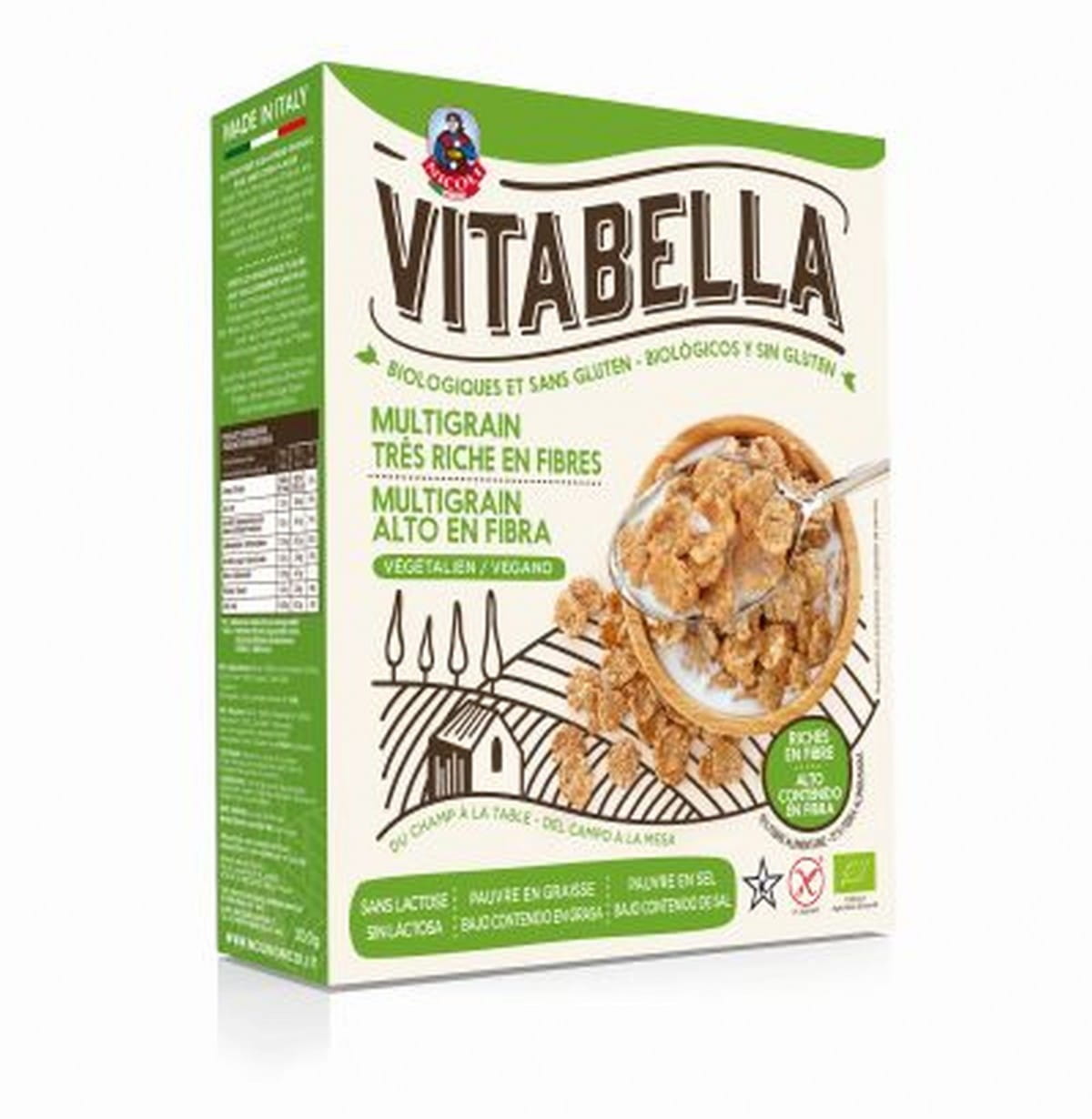 Riz sans gluten et corn flakes BIO 300 g VITABELLA