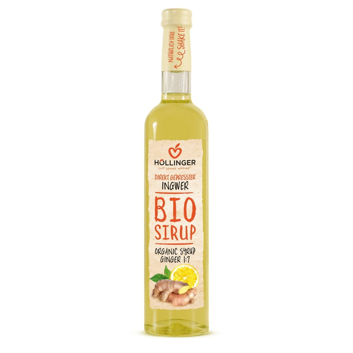 Sirop gingembre et citron BIO 500 ml - HOLLINGER