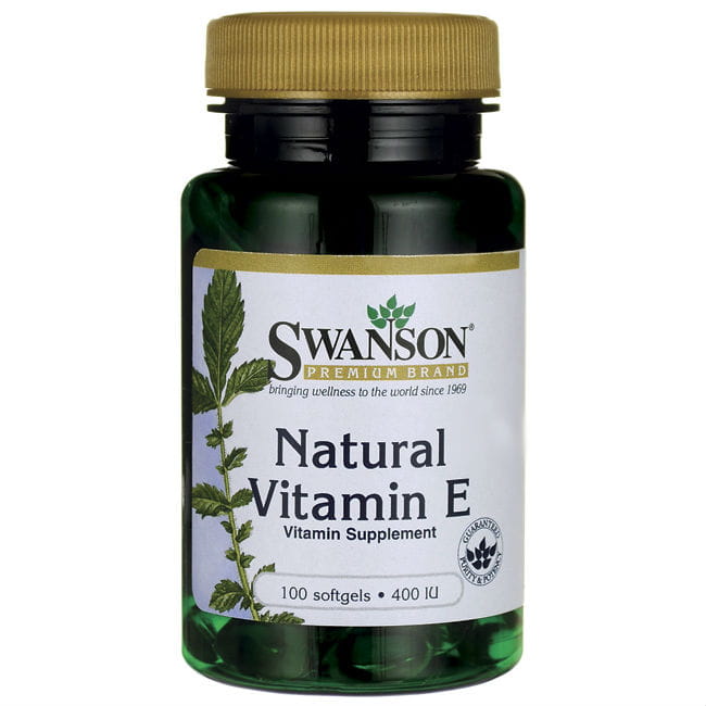 Vitamine E 400 UI vitamine E naturelle 100 gélules de SWANSON