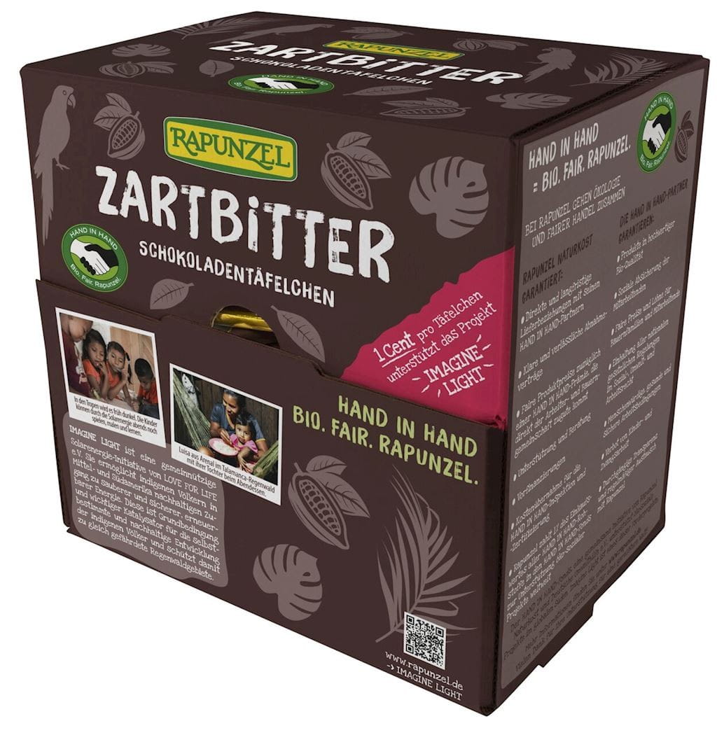 Petits chocolats amers BIO équitables 45 g x 150 pcs - RAIPONCE