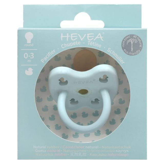 Tétine orthodontique caoutchouc bleu 0 - 3 mois - HEVEA