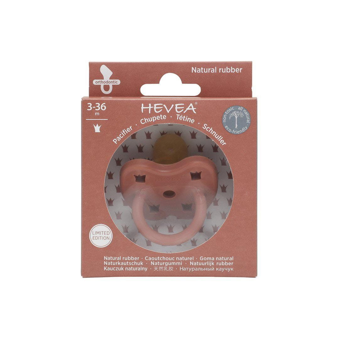 Tétine ronde caoutchouc rouge 3 - 36 mois - HEVEA