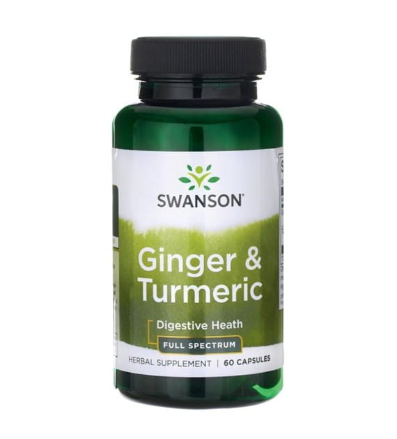 300 mg de gingembre et 300 mg de curcuma fs gingembre et curcuma 60 gélules de SWANSON