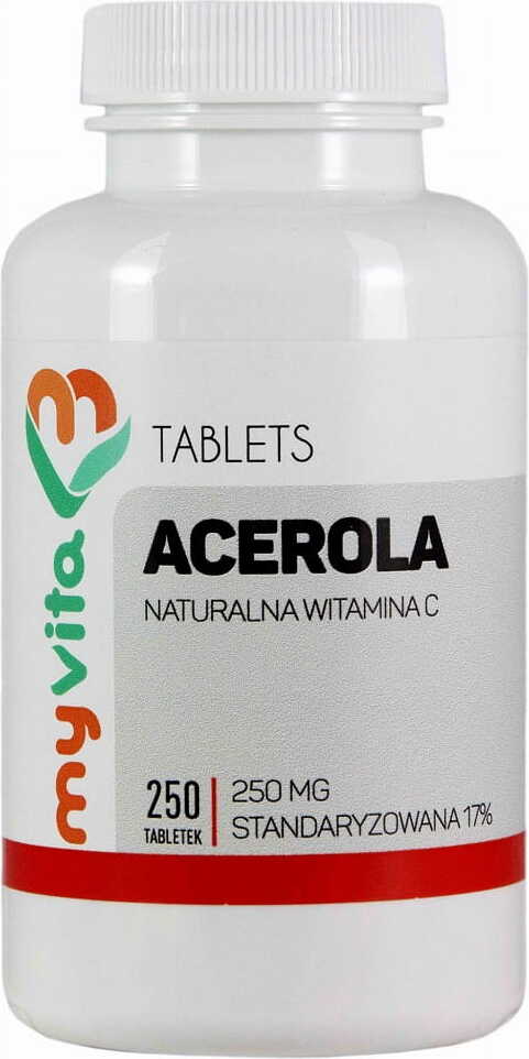 Acérola Vitamine C Naturelle 250mg MYVITA 250 comprimés