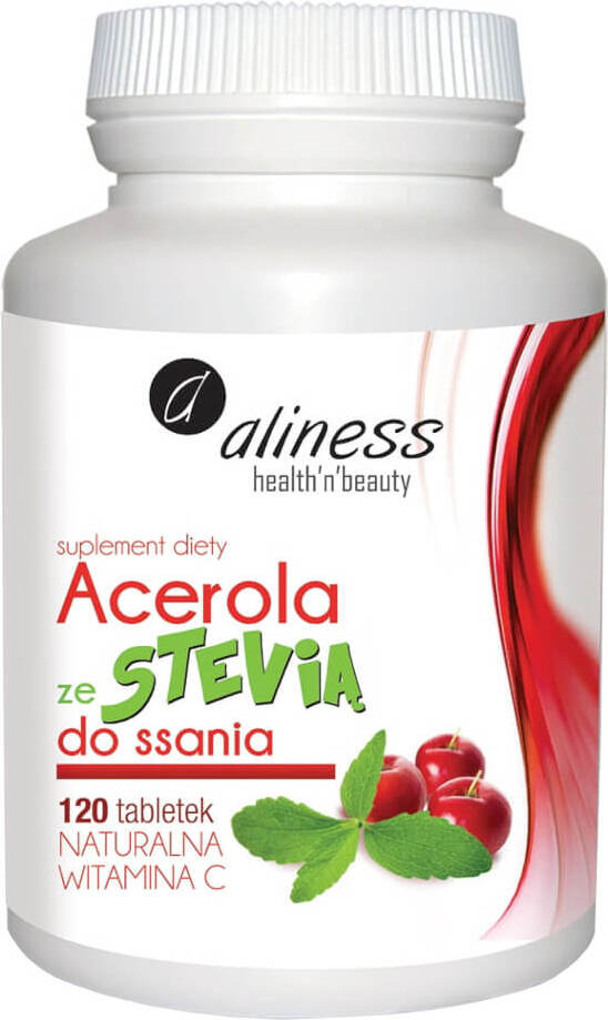 Acérola à la Stévia Vitamine C 120 pastilles ALINESS