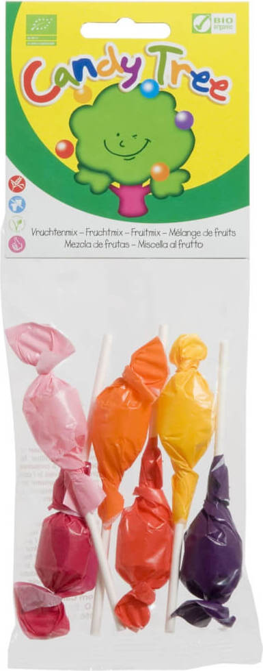 Mix sans gluten sucettes rondes BIO (6 x 10 g) - CANDY TREE