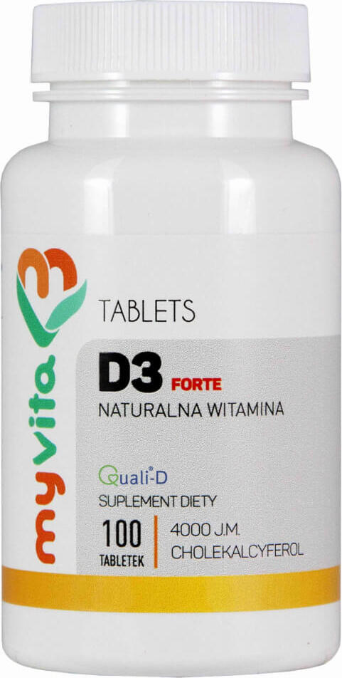Vitamine D3 FORTE D - 3 4000iu 100 comprimés MYVITA