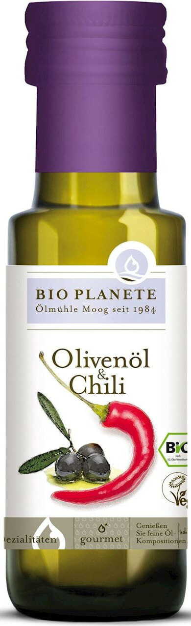 Huile d'olive au piment BIO 100 ml - BIO PLANETE