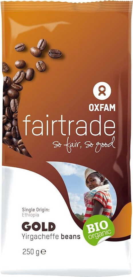 Café en grains yirgacheffe arabica ethiopia commerce équitable BIO 250 g - OXFAM