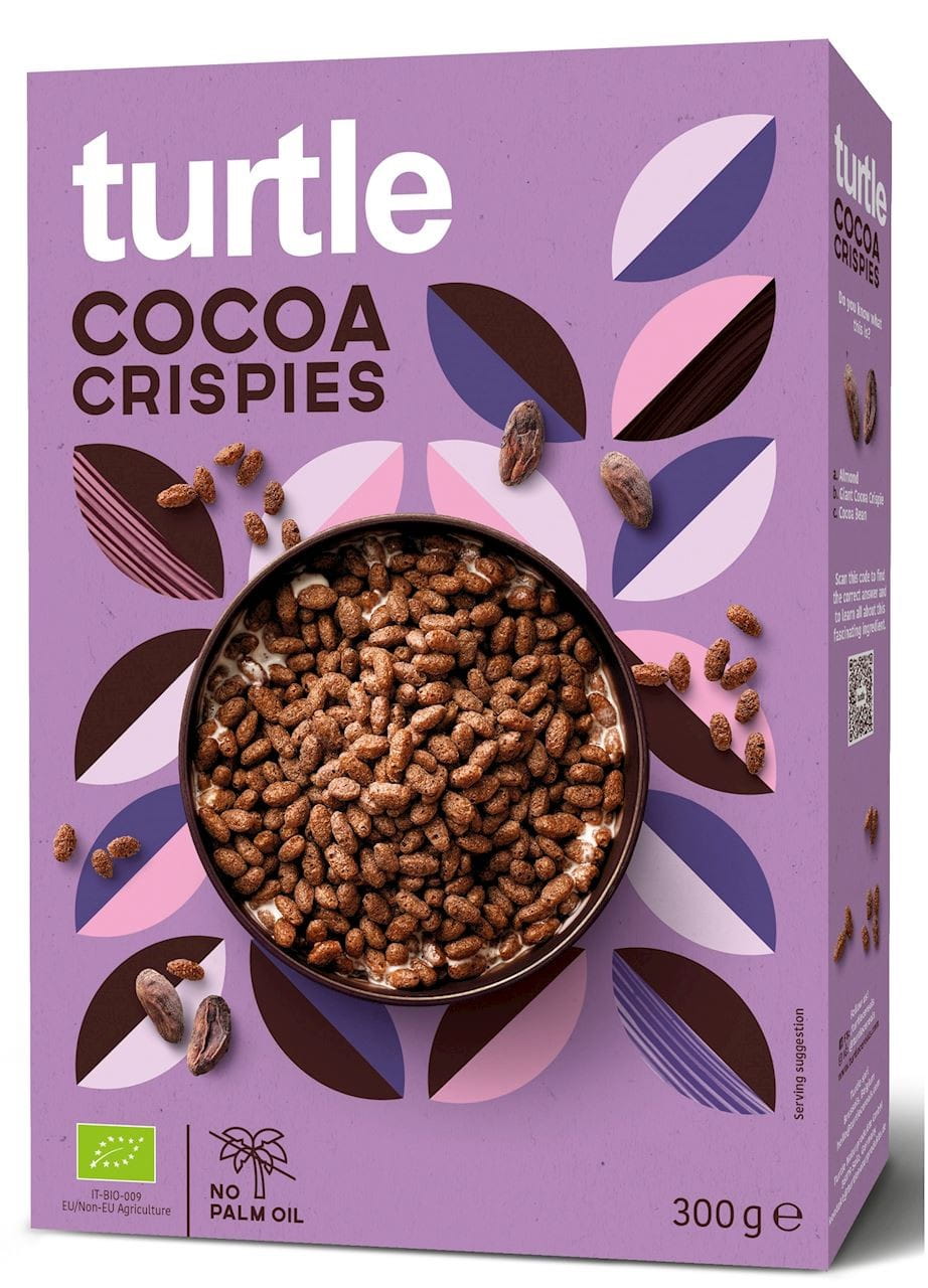 Chips de riz au cacao BIO 300 g - TURTLE