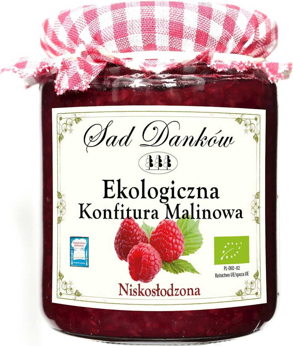 Confiture de framboises à faible teneur en sucre BIO 270 g - SAD DANKÓW
