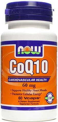 Coenzyme Q10 60mg 60 gélules NOW FOODS