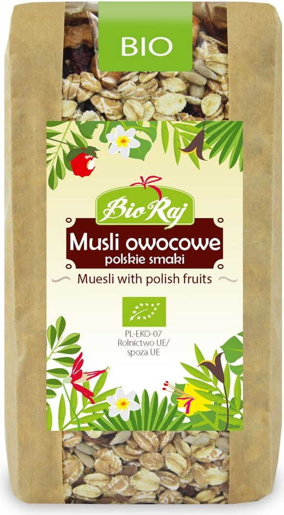 Muesli aux fruits polonais saveurs BIO 300 g - BIO RAJ
