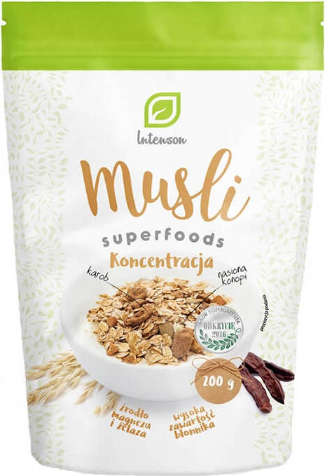 Muesli avoine + concentration 200g INTENSON